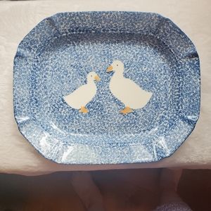 Spatterware collectible tray